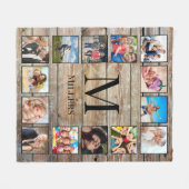 Creëer Uw aangepaste fotocollage Rustic Farmhouse Fleece Deken (Voorkant (Horizontaal))
