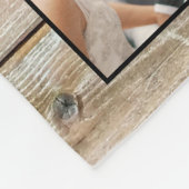 Creëer Uw aangepaste fotocollage Rustic Farmhouse Fleece Deken (Hoek)