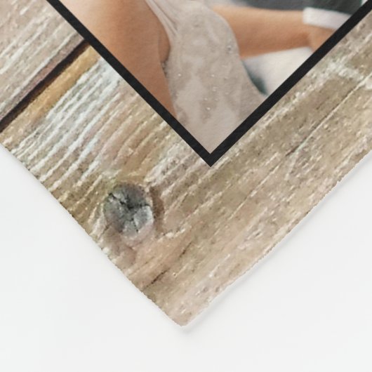 Creëer Uw aangepaste fotocollage Rustic Farmhouse Fleece Deken (Hoek)