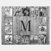 Creëer Uw aangepaste fotocollage Rustic Farmhouse Fleece Deken (Voorkant (Horizontaal))