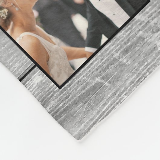 Creëer Uw aangepaste fotocollage Rustic Farmhouse Fleece Deken (Hoek)