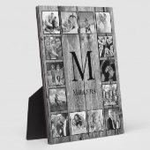 Creëer Uw aangepaste fotocollage Rustic Farmhouse Fotoplaat (Zijkant)