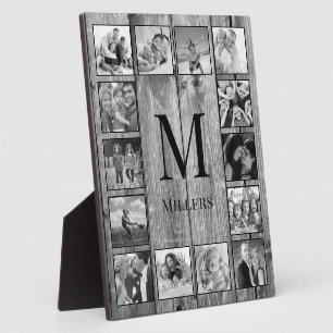 Creëer Uw aangepaste fotocollage Rustic Farmhouse Fotoplaat