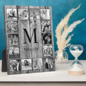 Creëer Uw aangepaste fotocollage Rustic Farmhouse Fotoplaat (Zijkant)