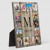 Creëer Uw aangepaste fotocollage Rustic Farmhouse Fotoplaat (Zijkant)