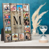 Creëer Uw aangepaste fotocollage Rustic Farmhouse Fotoplaat (Zijkant)
