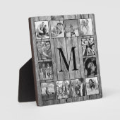 Creëer Uw aangepaste fotocollage Rustic Farmhouse Fotoplaat (Voorkant)