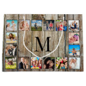 Creëer Uw aangepaste fotocollage Rustic Farmhouse Groot Cadeauzakje (Voorkant)