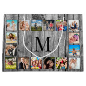 Creëer Uw aangepaste fotocollage Rustic Farmhouse Groot Cadeauzakje (Voorkant)