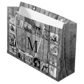 Creëer Uw aangepaste fotocollage Rustic Farmhouse Groot Cadeauzakje (Voorkant Gekanteld)