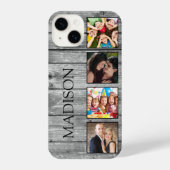 Creëer Uw aangepaste fotocollage Rustic Farmhouse iPhone Hoesje (Achterkant)