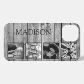 Creëer Uw aangepaste fotocollage Rustic Farmhouse iPhone Hoesje (Achterkant horizontaal)