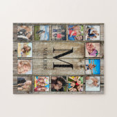 Creëer Uw aangepaste fotocollage Rustic Farmhouse Legpuzzel (Horizontaal)