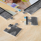 Creëer Uw aangepaste fotocollage Rustic Farmhouse Legpuzzel (Zijkant)