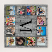 Creëer Uw aangepaste fotocollage Rustic Farmhouse Legpuzzel (Horizontaal)