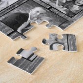 Creëer Uw aangepaste fotocollage Rustic Farmhouse Legpuzzel (Zijkant)