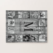 Creëer Uw aangepaste fotocollage Rustic Farmhouse Legpuzzel (Horizontaal)