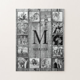 Creëer Uw aangepaste fotocollage Rustic Farmhouse Legpuzzel