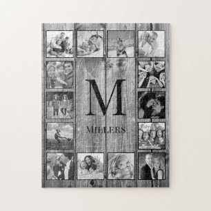 Creëer Uw aangepaste fotocollage Rustic Farmhouse Legpuzzel