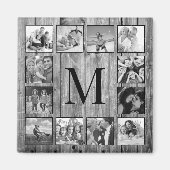 Creëer Uw aangepaste fotocollage Rustic Farmhouse Magneet (Voorkant)