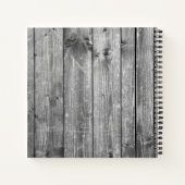 Creëer Uw aangepaste fotocollage Rustic Farmhouse Notitieboek (Achterkant)