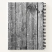 Creëer Uw aangepaste fotocollage Rustic Farmhouse Notitieboek (Achterkant)
