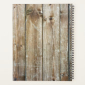 Creëer Uw aangepaste fotocollage Rustic Farmhouse Planner (Achterkant)