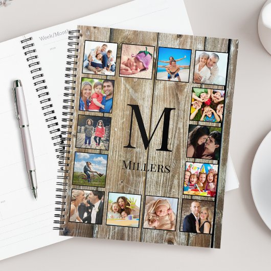 Creëer Uw aangepaste fotocollage Rustic Farmhouse Planner