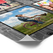 Creëer Uw aangepaste fotocollage Rustic Farmhouse Poster (Hoek)