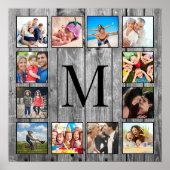 Creëer Uw aangepaste fotocollage Rustic Farmhouse Poster (Voorkant)