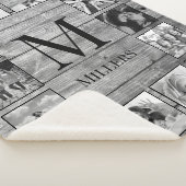 Creëer Uw aangepaste fotocollage Rustic Farmhouse Sherpa Deken (3/4)