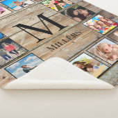 Creëer Uw aangepaste fotocollage Rustic Farmhouse Sherpa Deken (3/4)