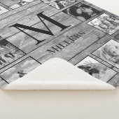 Creëer Uw aangepaste fotocollage Rustic Farmhouse Sherpa Deken (3/4)