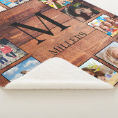 Creëer Uw aangepaste fotocollage Rustic Farmhouse Sherpa Deken (3/4)