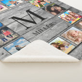 Creëer Uw aangepaste fotocollage Rustic Farmhouse Sherpa Deken (3/4)