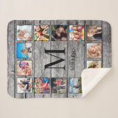 Creëer Uw aangepaste fotocollage Rustic Farmhouse Sherpa Deken (Voorkant (horizontaal))