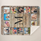 Creëer Uw aangepaste fotocollage Rustic Farmhouse Sherpa Deken (Voorkant (horizontaal))