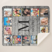 Creëer Uw aangepaste fotocollage Rustic Farmhouse Sherpa Deken (Voorkant (horizontaal))