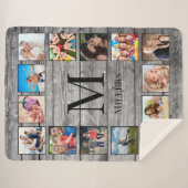 Creëer Uw aangepaste fotocollage Rustic Farmhouse Sherpa Deken (Voorkant (horizontaal))