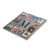 Creëer Uw aangepaste fotocollage Rustic Farmhouse Tegeltje (Zijkant)