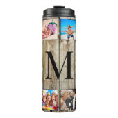 Creëer Uw aangepaste fotocollage Rustic Farmhouse Thermosbeker (Voorkant)