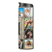 Creëer Uw aangepaste fotocollage Rustic Farmhouse Thermosbeker (Geroteerd rechts)