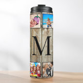 Creëer Uw aangepaste fotocollage Rustic Farmhouse Thermosbeker