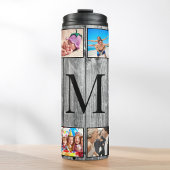 Creëer Uw aangepaste fotocollage Rustic Farmhouse Thermosbeker