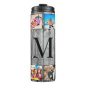 Creëer Uw aangepaste fotocollage Rustic Farmhouse Thermosbeker (Voorkant)