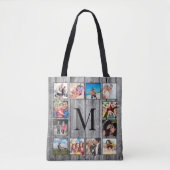 Creëer Uw aangepaste fotocollage Rustic Farmhouse Tote Bag (Voorkant)