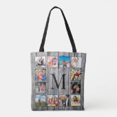 Creëer Uw aangepaste fotocollage Rustic Farmhouse Tote Bag (Achterkant)