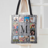 Creëer Uw aangepaste fotocollage Rustic Farmhouse Tote Bag