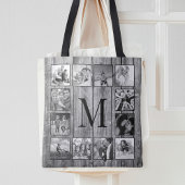 Creëer Uw aangepaste fotocollage Rustic Farmhouse Tote Bag