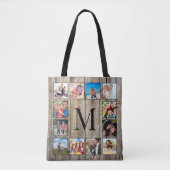 Creëer Uw aangepaste fotocollage Rustic Farmhouse Tote Bag (Voorkant)